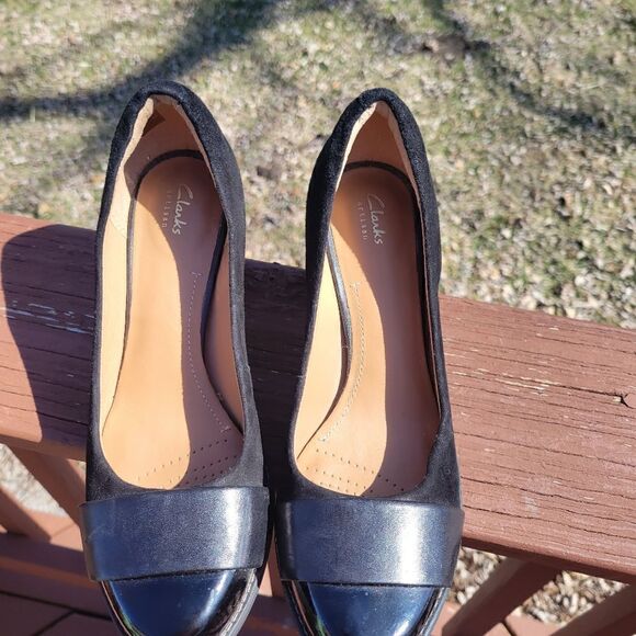 Clarks Black Woman's Tarah Brae Pumps sz 6 - Picture 4 of 16